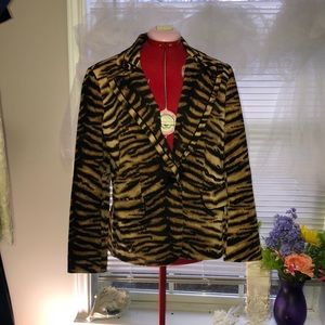 Chicos animal, print blazer